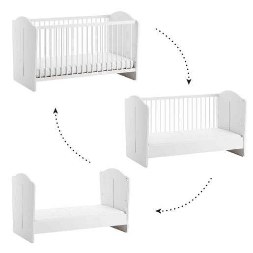 Berço evolutivo 70x140 Vox Megeve Branco Berço evolutivo 70x140 Vox Megeve Branco