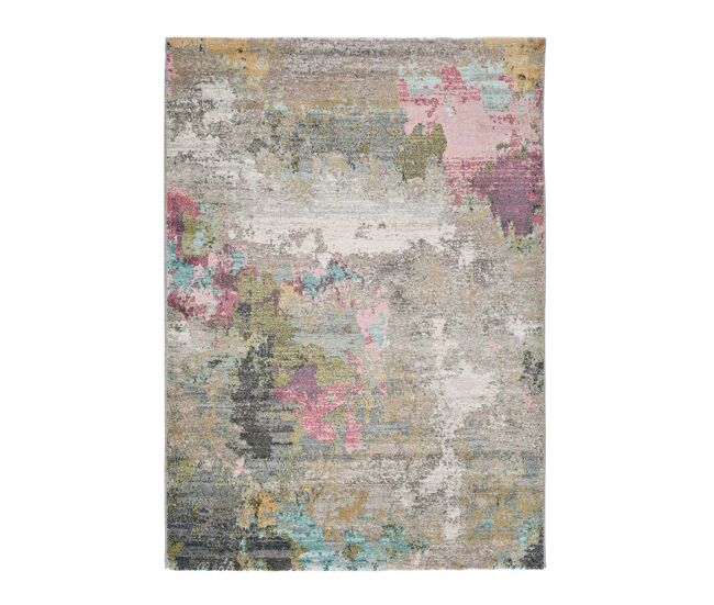 Alfombra abstracta multicolor amira, 80x150 cm - atticgo