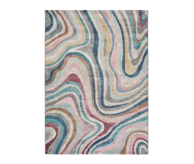 Alfombra abstracta multicolor parma, 120x170 cm - atticgo