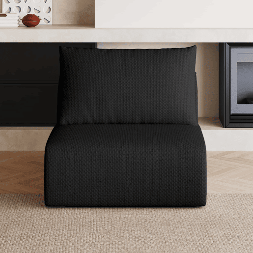Sofá relax 70 x 90 x 85 cm - 1 lugar, estofado e confortável - Preto Sofá relax 70 x 90 x 85 cm - 1 lugar, estofado e confortável - Preto