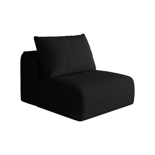 Sofá relax 70 x 90 x 85 cm - 1 lugar, estofado e confortável - Preto Sofá relax 70 x 90 x 85 cm - 1 lugar, estofado e confortável - Preto