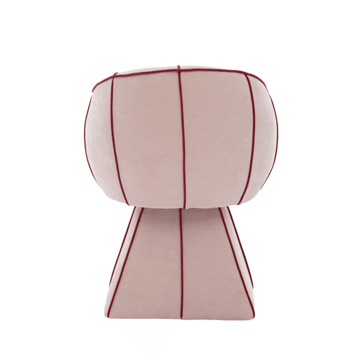 Cadeira giratória em chenille - ergonómica, encosto alto, para adultos e adolescentes, ideal para quarto e sala - rosa Cadeira giratória em chenille - ergonómica, encosto alto, para adultos e adolescentes, ideal para quarto e sala - rosa