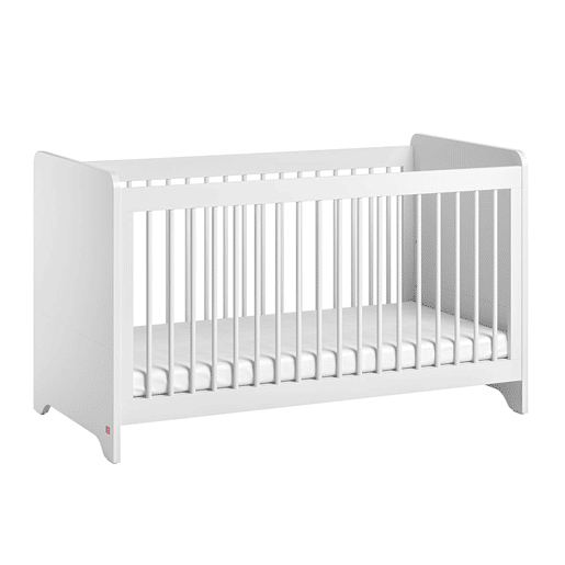 Berço evolutivo 70x140 e roupeiro de 2 portas Vox Ova Branco