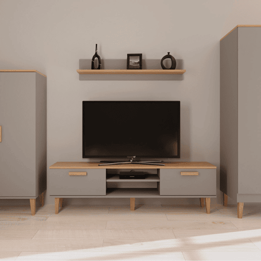 Móvel TV Denver 160 cm Cinzento Móvel TV Denver 160 cm Cinzento