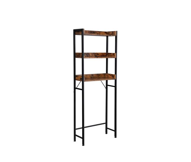 Estantería del baño, marrón/negro