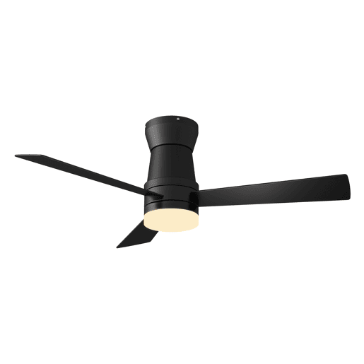 Ventilador teto preto 52 polegadas luz, 3 pás motor DC silencioso montagem baixa Ventilador teto preto 52 polegadas luz, 3 pás motor DC silencioso montagem baixa