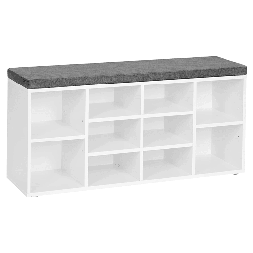 Armário SHOE com assento, branco Armário SHOE com assento, branco