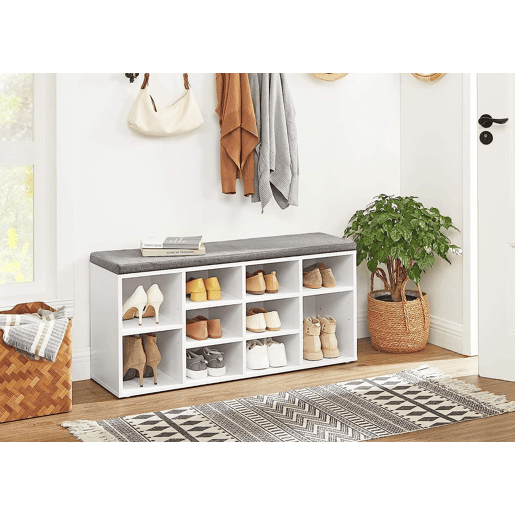 Armário SHOE com assento, branco Armário SHOE com assento, branco