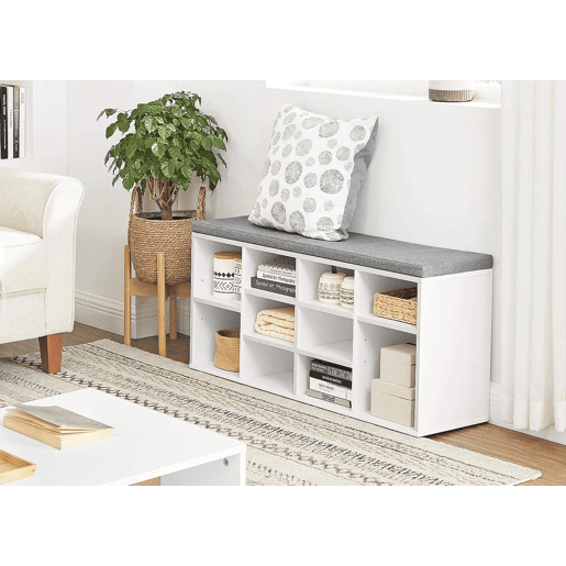 Armário SHOE com assento, branco Armário SHOE com assento, branco