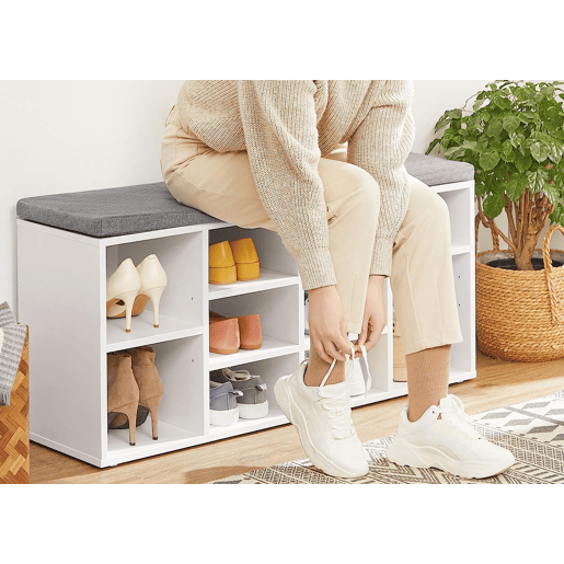 Armário SHOE com assento, branco Armário SHOE com assento, branco