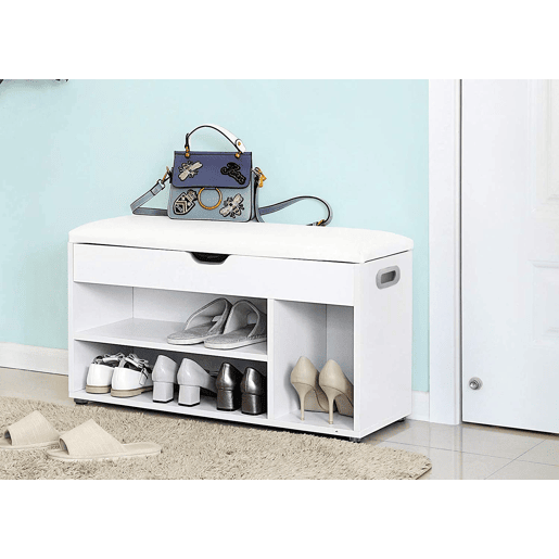 Armário SHOE com assento, branco