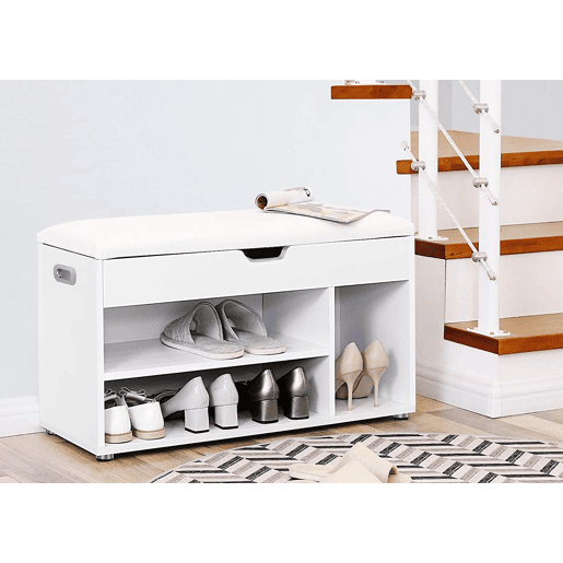 Armário SHOE com assento, branco