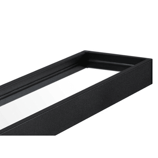 Espelho de parede redondo Ø70 cm com prateleira, moldura preta Espelho de parede redondo Ø70 cm com prateleira, moldura preta