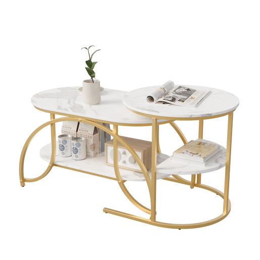 Mesa de centro, mesa para sala de estar, 80 × 46 × 51 cm Mesa de centro, mesa para sala de estar, 80 × 46 × 51 cm