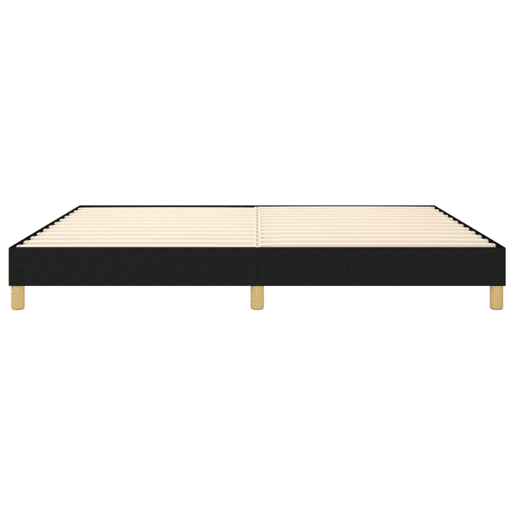 Estrutura de Cama de casal moderno com molas 200x200 cm tecido preto