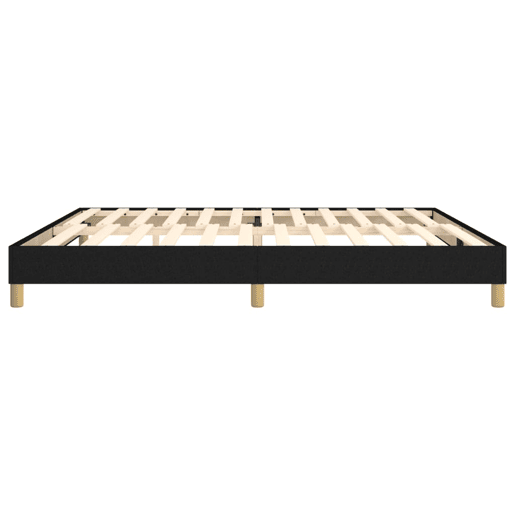 Estrutura de Cama de casal moderno com molas 200x200 cm tecido preto