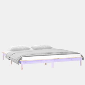Estrutura de Cama de casal simple pequena casal 120x190 cm pinho maciço