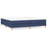 Estrutura de Cama de casal moderno com molas 200x200 cm tecido azul