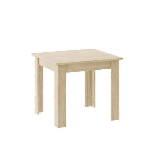 Mesa de jantar 80 × 80 cm, com painel para móveis com revestimento de PVC, acabamento carvalho Sonoma. Mesa de jantar 80 × 80 cm, com painel para móveis com revestimento de PVC, acabamento carvalho Sonoma.