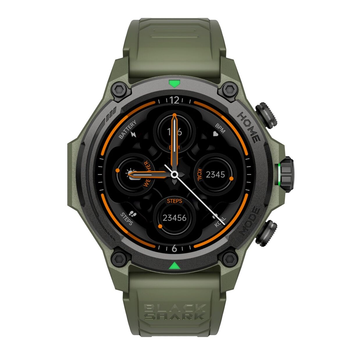 Smartwatch gps black shark gs3 1,43" amoled gps 21 días color verde