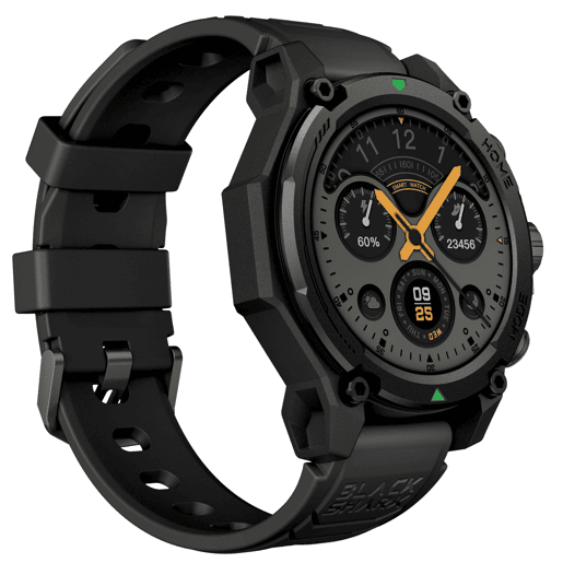 Smartwatch GPS BLACK SHARK GS3 1,43 AMOLED GPS 21 dias Cor Preto