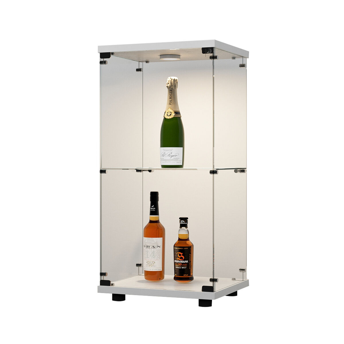 Vitrina, vitrina acrílica, vitrina de cristal, vitrina pequeña con puerta para figuras de acción, juguetes, minifiguras, figuras coleccionables,