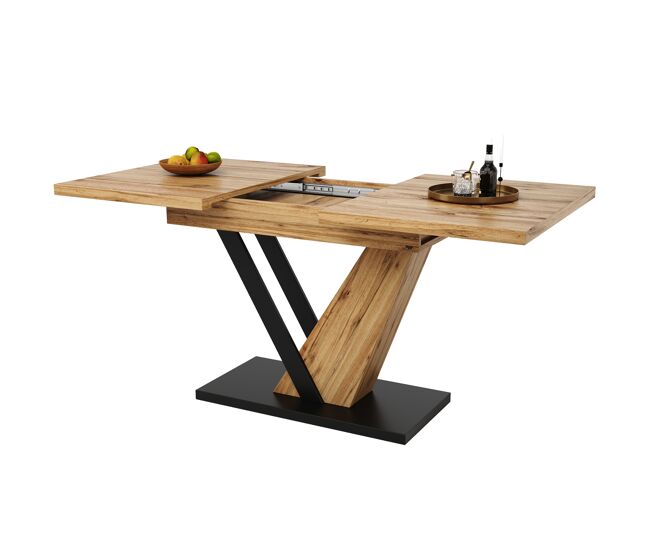 Mesa de comedor extensible rectangular 120x75