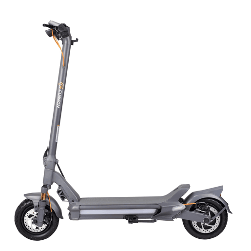 CUNFON RZ800 Trotinete elétrico 48V18Ah Dobrável E-Bike Disco Duplo - Cinza CUNFON RZ800 Trotinete elétrico 48V18Ah Dobrável E-Bike Disco Duplo - Cinza