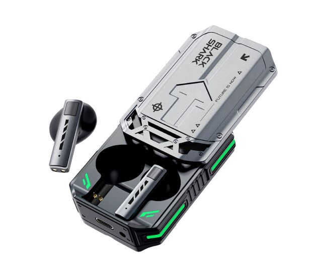 Auriculares gaming black shark t11 bluetooth 5.3 30h enc color gris