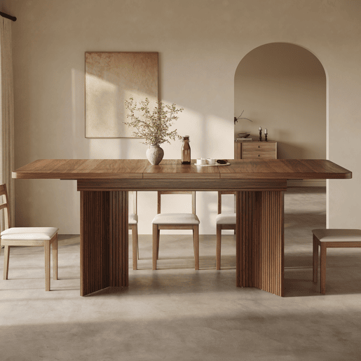 Mesa de jantar extensível retangular 120-160máx cm de mdf,madeira escura Mesa de jantar extensível retangular 120-160máx cm de mdf,madeira escura
