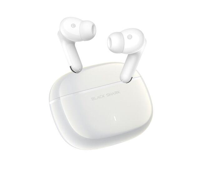 Auriculares gaming black shark t23 bluetooth 5.4 40h enc color blanco