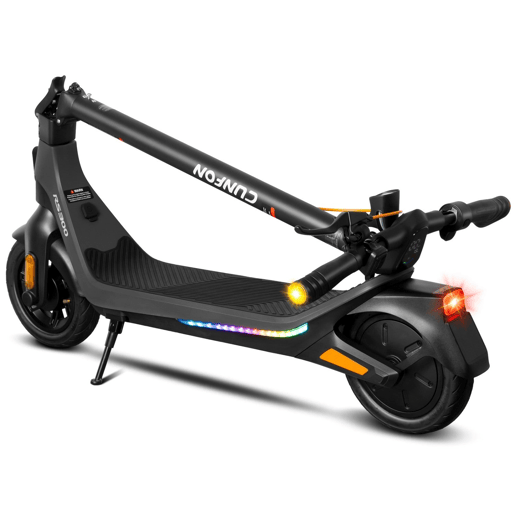 CUNFON RS300 Trotinete elétrico 36V10,4Ah Dobrável Freio a Tambor + Eletrônico Cinza - Cinza