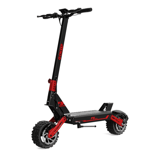 GOKEEP F5 Trotinete elétrico 52V20Ah 43 milhas dupla suspensão - Vermelho