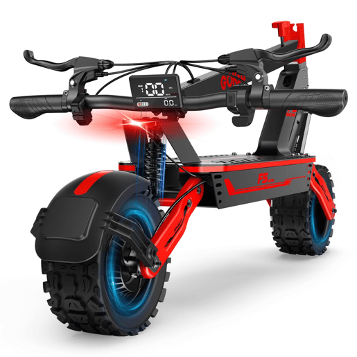 GOKEEP F5 Trotinete elétrico 52V20Ah 43 milhas dupla suspensão - Vermelho