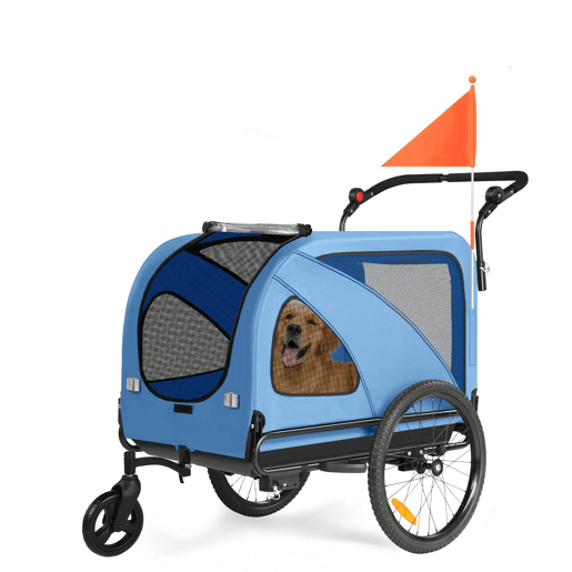 Sepnine 10202NS Reboque Bicicleta Cão 2-in-1 Azul 110 lb Sepnine 10202NS Reboque Bicicleta Cão 2-in-1 Azul 110 lb