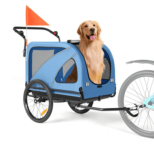 Sepnine 10202NS Reboque Bicicleta Cão 2-in-1 Azul 110 lb Sepnine 10202NS Reboque Bicicleta Cão 2-in-1 Azul 110 lb
