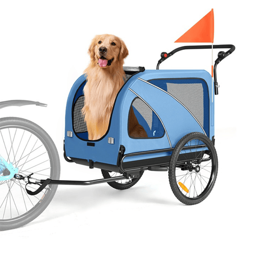 Sepnine 10202NS Reboque Bicicleta Cão 2-in-1 Azul 110 lb Sepnine 10202NS Reboque Bicicleta Cão 2-in-1 Azul 110 lb