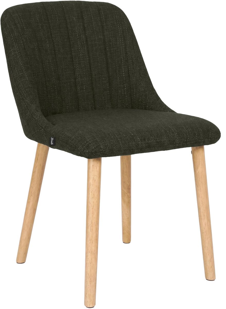 Silla de comedor arie tapizada tela verde 56x49x82 cm