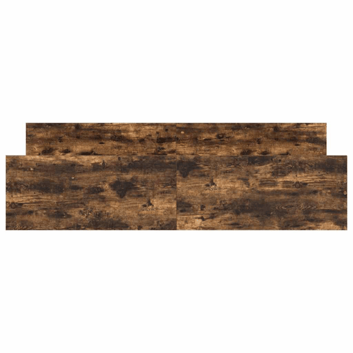 Estrutura Cama de casal para adultos c cabeceiraapoio pés 180x200cm carvalho fumado