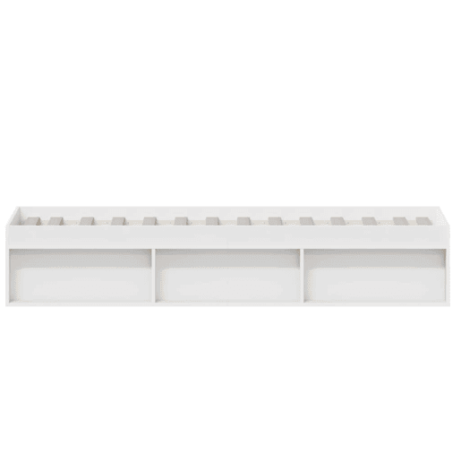 Estrutura de cama de solteiro - 100x200 cm branco Estrutura de cama de solteiro - 100x200 cm branco