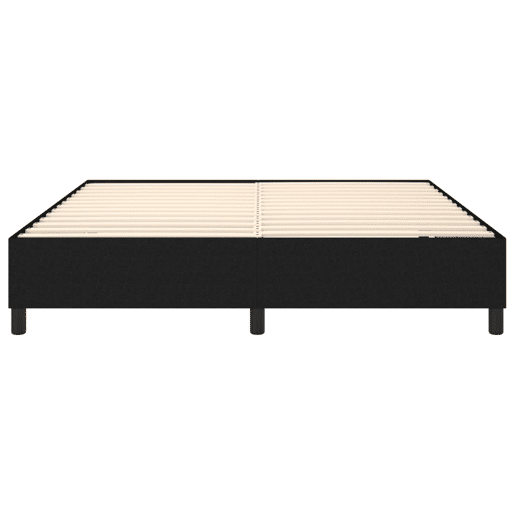 Estrutura de Cama de casal moderno com molas 160x200 cm tecido preto Estrutura de Cama de casal moderno com molas 160x200 cm tecido preto