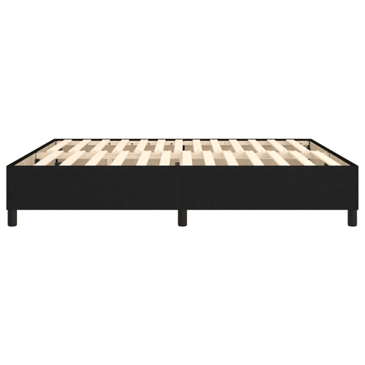 Estrutura de Cama de casal moderno com molas 160x200 cm tecido preto Estrutura de Cama de casal moderno com molas 160x200 cm tecido preto