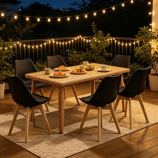 Conjunto de 4 cadeiras de jantar - encosto aberto, estilo moderno, cadeira auxiliar multifuncional para sala de estar, quarto e escritório - Preto Conjunto de 4 cadeiras de jantar - encosto aberto, estilo moderno, cadeira auxiliar multifuncional para sala de estar, quarto e escritório - Preto