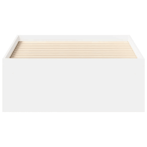 Estrutura de cama de solteiro - 90x200 cm branco Estrutura de cama de solteiro - 90x200 cm branco