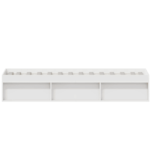 Estrutura de cama de solteiro - 90x190 cm branco Estrutura de cama de solteiro - 90x190 cm branco