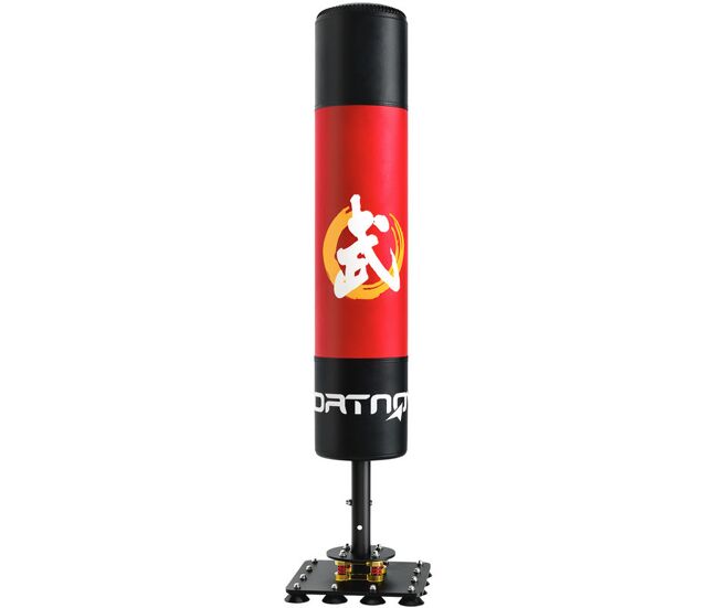 Sportnow saco de boxeo de pie para adultos 156 cm, punching ball pesado con 12 ventosas, absorción de impactos, para kickboxing, mma, muay thai,
