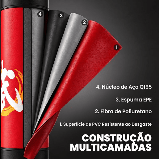SPORTNOW Saco de Boxe de Pé para Adultos 156 cm, com 12 Ventosas, Absorção de Impactos, para Kickboxing, MMA e Muay Thai SPORTNOW Saco de Boxe de Pé para Adultos 156 cm, com 12 Ventosas, Absorção de Impactos, para Kickboxing, MMA e Muay Thai