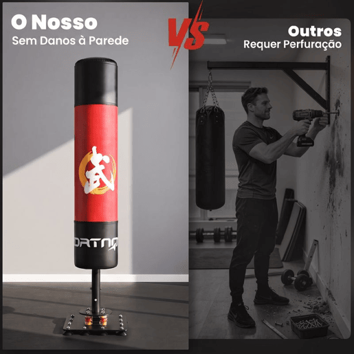 SPORTNOW Saco de Boxe de Pé para Adultos 156 cm, com 12 Ventosas, Absorção de Impactos, para Kickboxing, MMA e Muay Thai SPORTNOW Saco de Boxe de Pé para Adultos 156 cm, com 12 Ventosas, Absorção de Impactos, para Kickboxing, MMA e Muay Thai