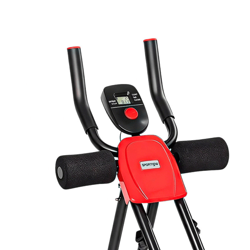 SPORTNOW Máquina de Abdominais Dobrável com Monitor LCD, Aparelho Multifuncional para Treino de Corpo Inteiro em Casa SPORTNOW Máquina de Abdominais Dobrável com Monitor LCD, Aparelho Multifuncional para Treino de Corpo Inteiro em Casa