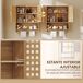 Armario de Pared Bambú, MDF HOMCOM, hogar - baño Armario de Pared Bambú, MDF HOMCOM, hogar - baño Marrón